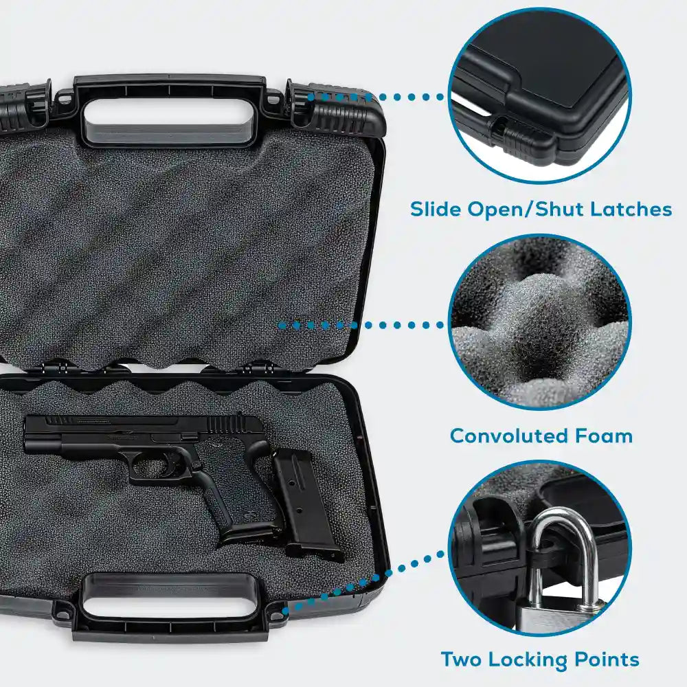 Tradesman™ 10.5 Inch Black Case 6776TC with Foam Interior - 50/50 Lid to Base Split