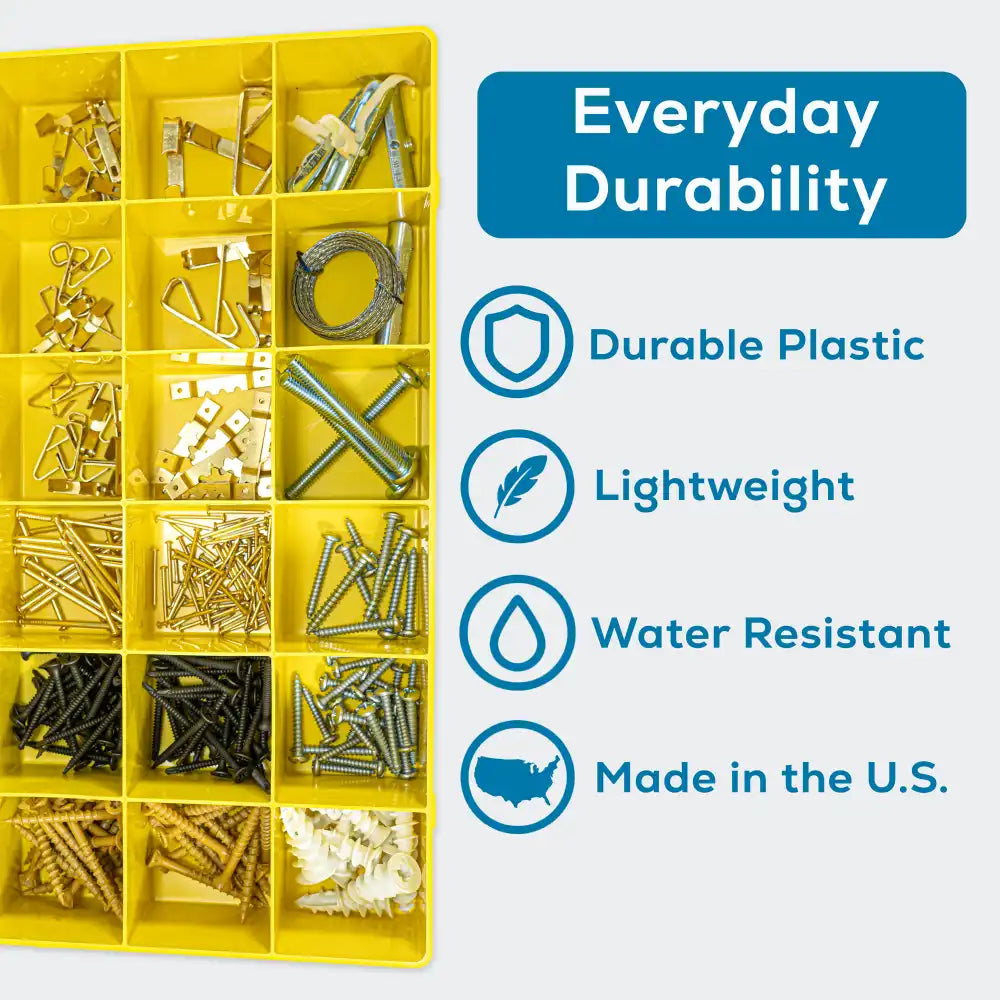 M-Series 6726TF (M824) Opaque Safety Yellow 24 Compartment Box