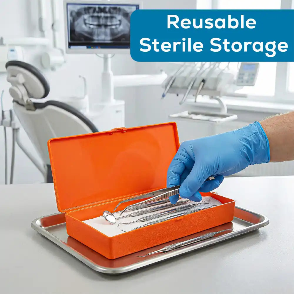 V-Series 6142VB (V301) Opaque Orange 1 Compartment Box