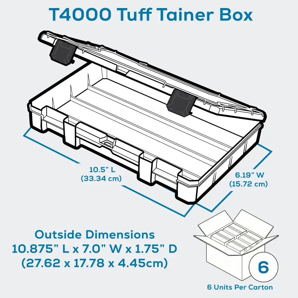 Tuff Tainer® Series 6734TE (T4000) Translucent 1 Compartment Box