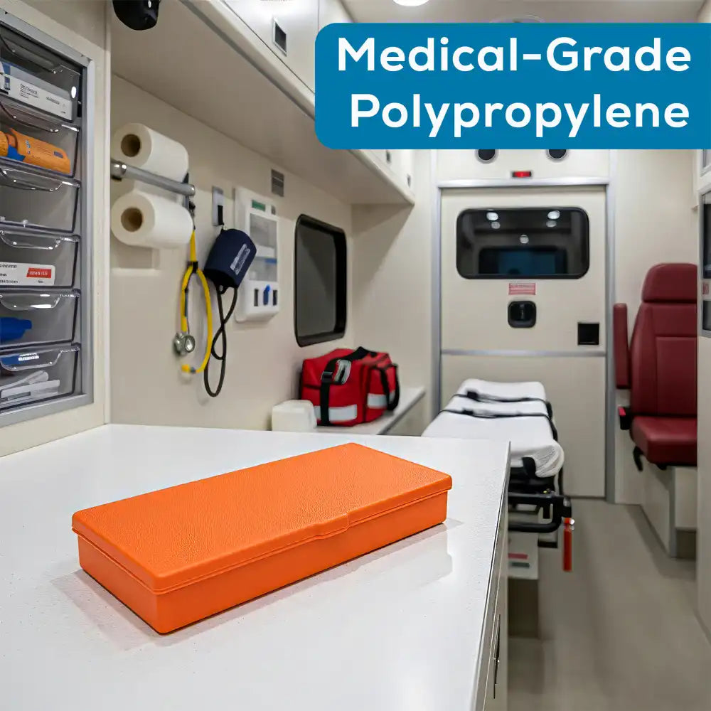 V-Series 6142VB (V301) Opaque Orange 1 Compartment Box