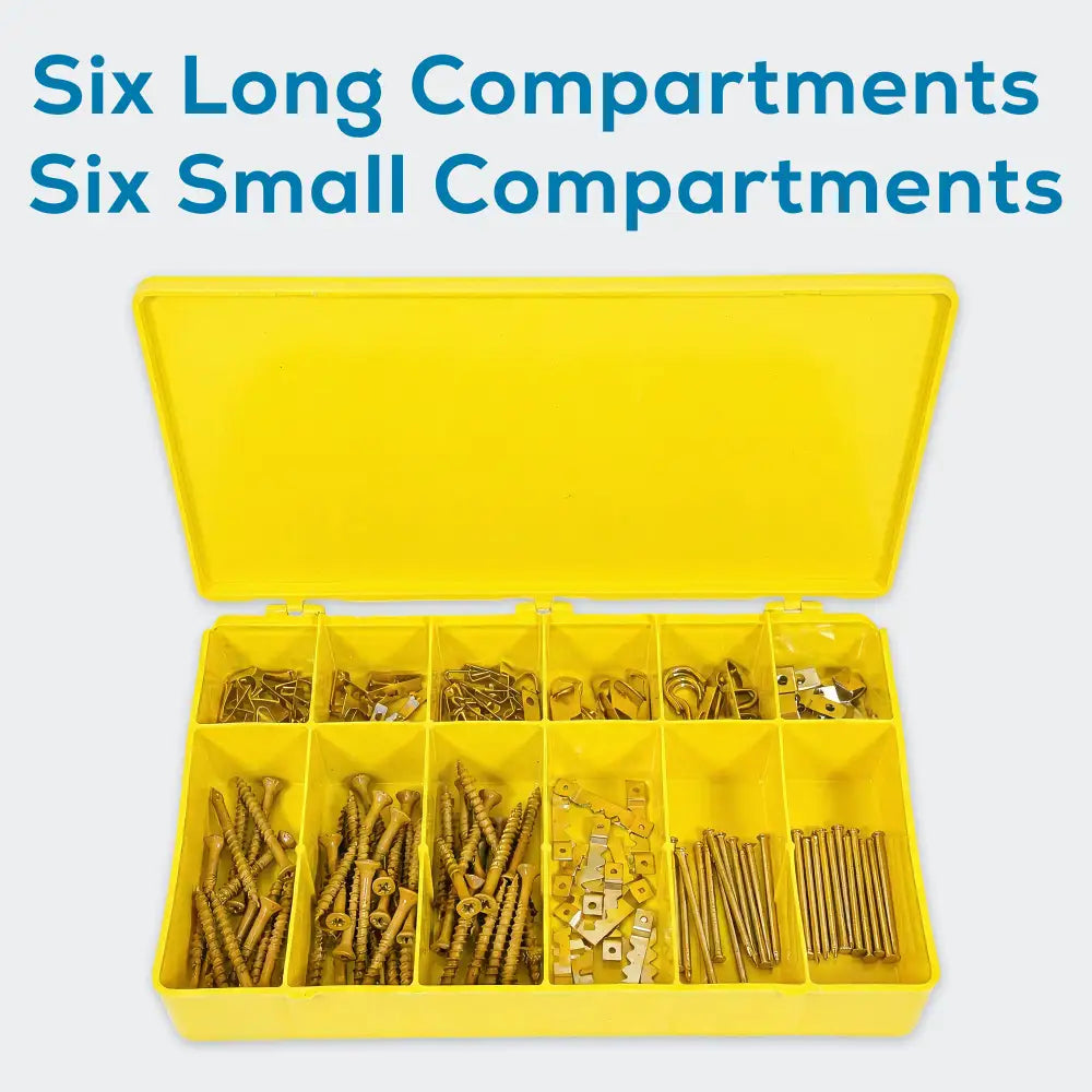 M-Series 6712TF (M612) Opaque Safety Yellow 12 Compartment Box