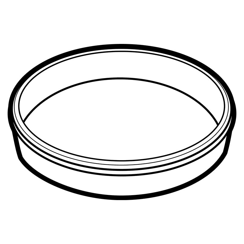 6685CC (A01) A-Series Open Core Round Container with lift off lid - closed view