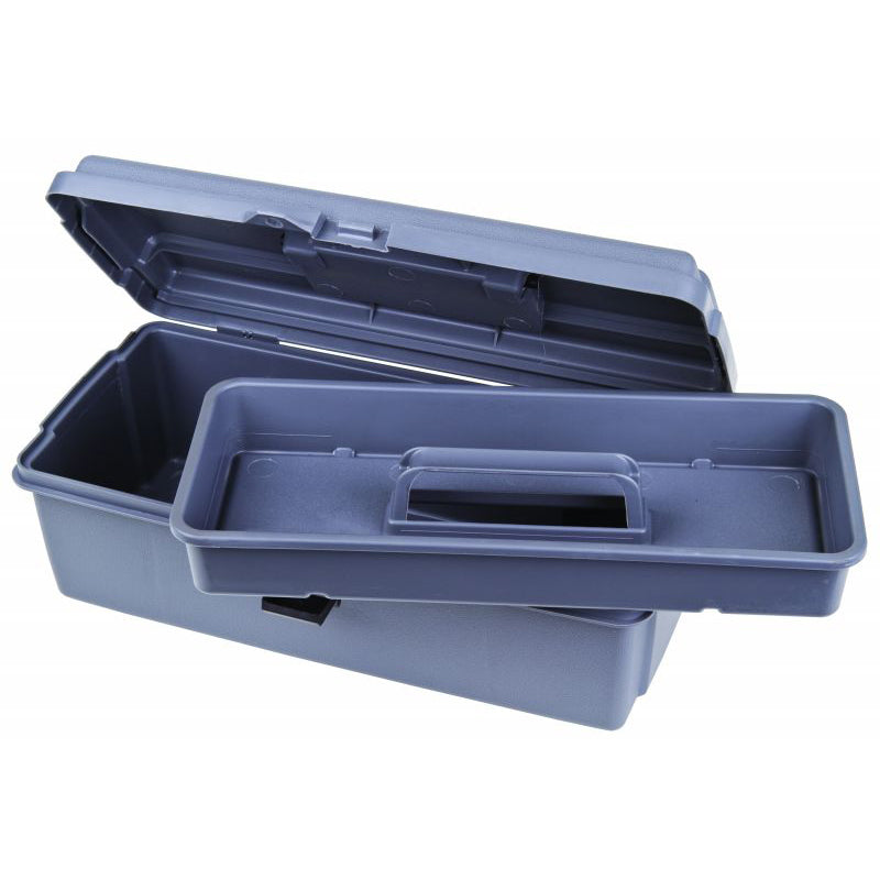 Gray Utility Box 6744HS (14800-2) with Open Interior & Lift-Out Tray
