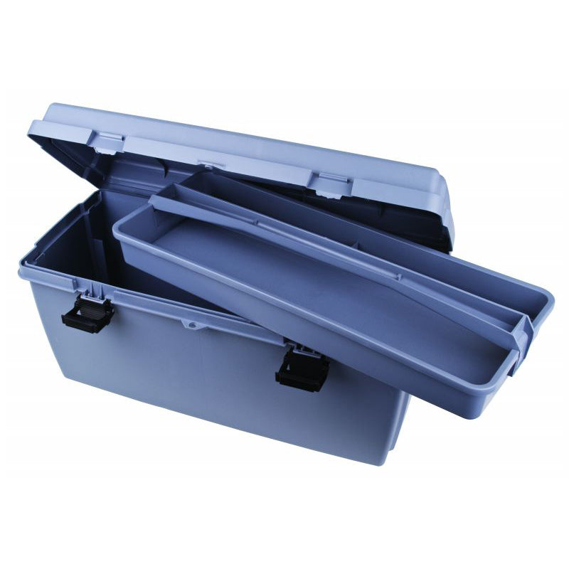 Gray Utility Box 6759HS (23800-2) with Open Interior & Lift-Out Tray