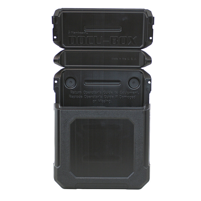 819769AE Tri-Fold Docu-Box Document Case – Partially Open View from Front