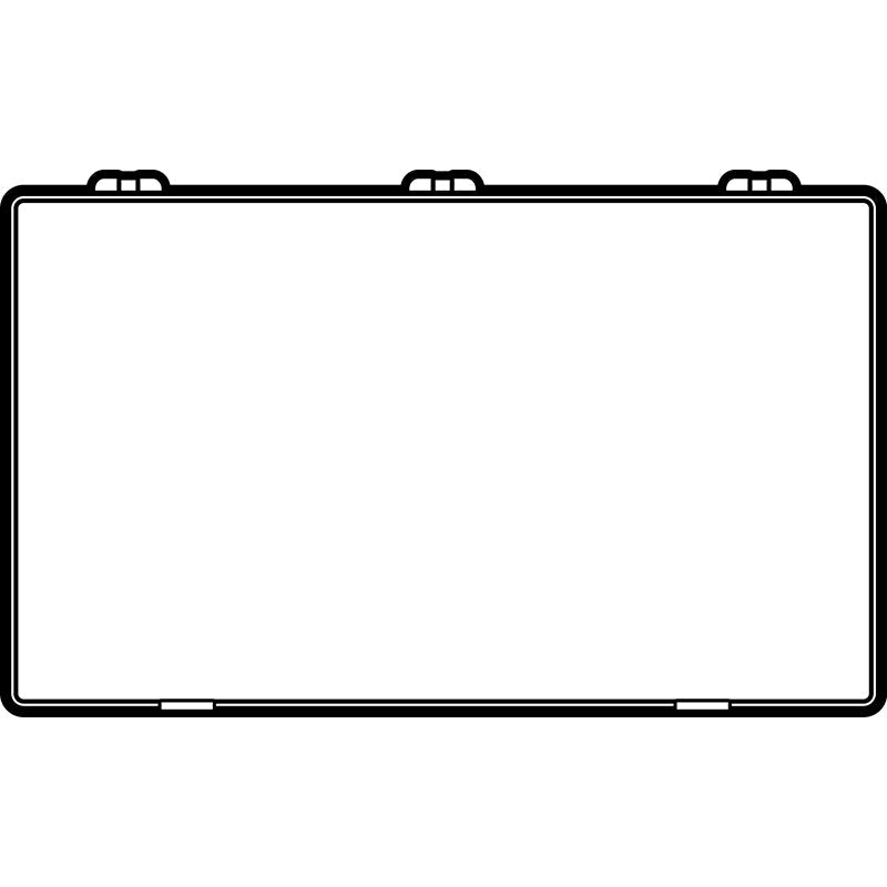 6652DK (K601D) K-Series Deep 1 compartment box top view