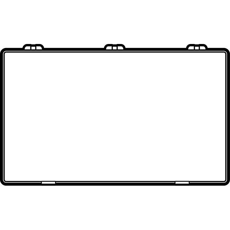 6727ID (T901) T-Series one compartment box - from above