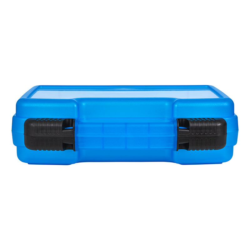 6775TD Translucent Blue Tradesman Case with Empty Interior – Handle/Latch View