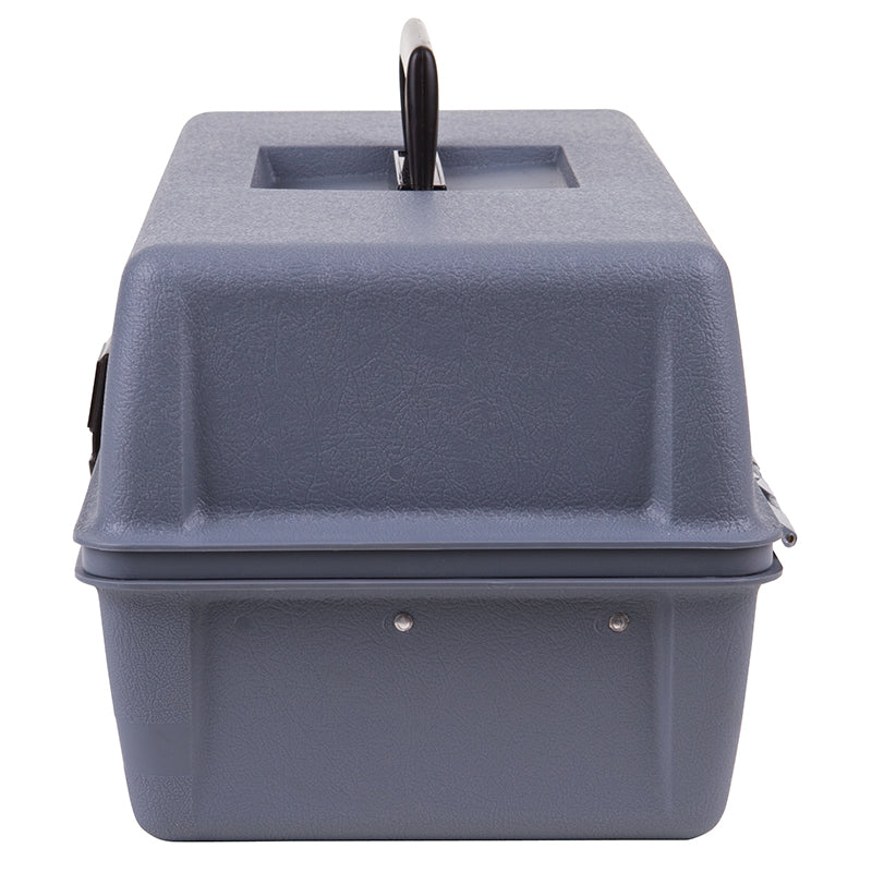 6749HS (17090-2) Utility Box with 2 Cantilever Trays with a total of 11 compartments in trays and 1 bulk storage compartment - Closed Side View