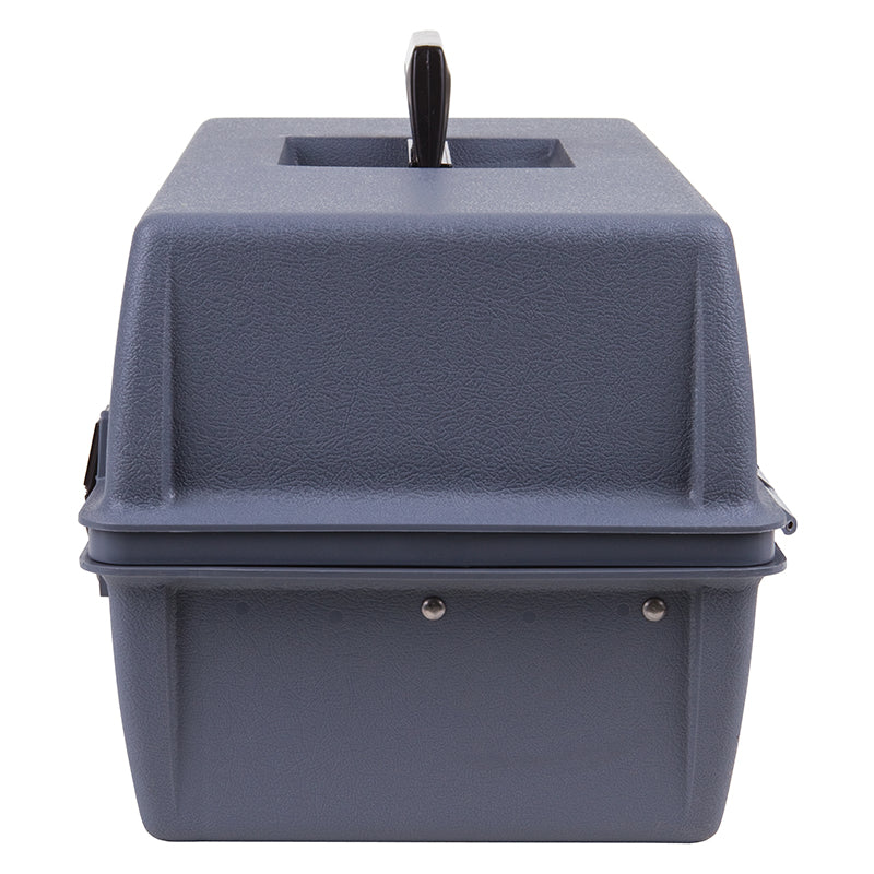 6755HS (18090-2) Utility Box with 2 Cantilever Trays with a total of 8 compartments in trays and 1 bulk storage compartment - Closed Side View