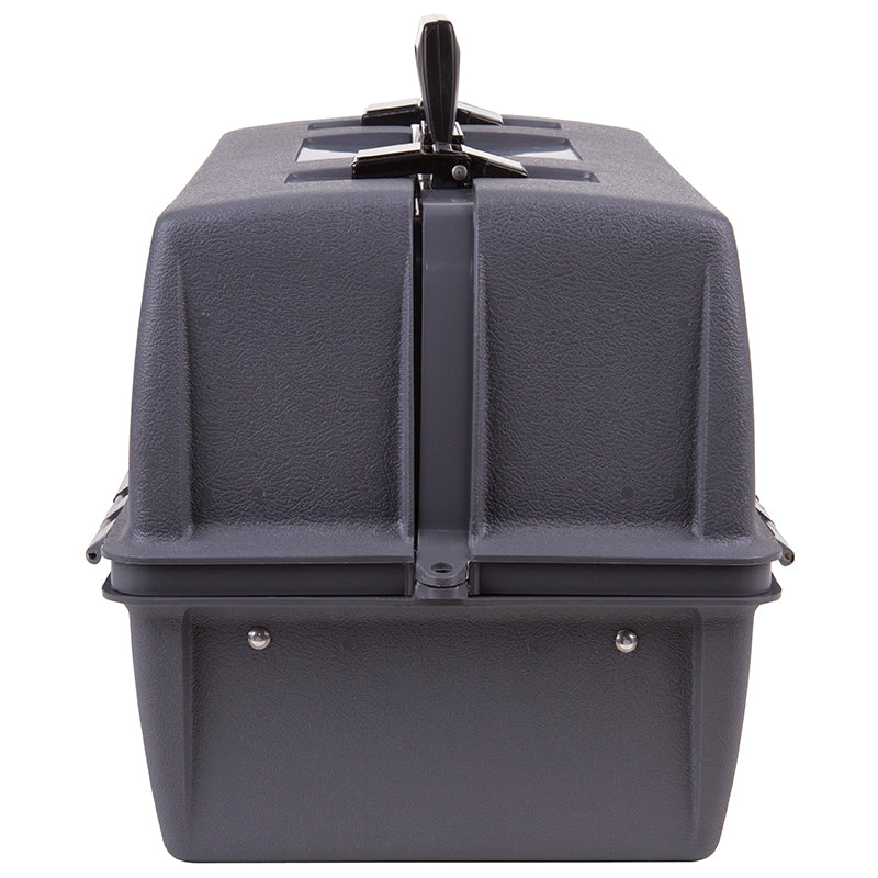 6756HS (19060-2) Utility Box with 6 Cantilever Trays with a total of 35 compartments in trays and 1 bulk storage compartment - Side Closed View