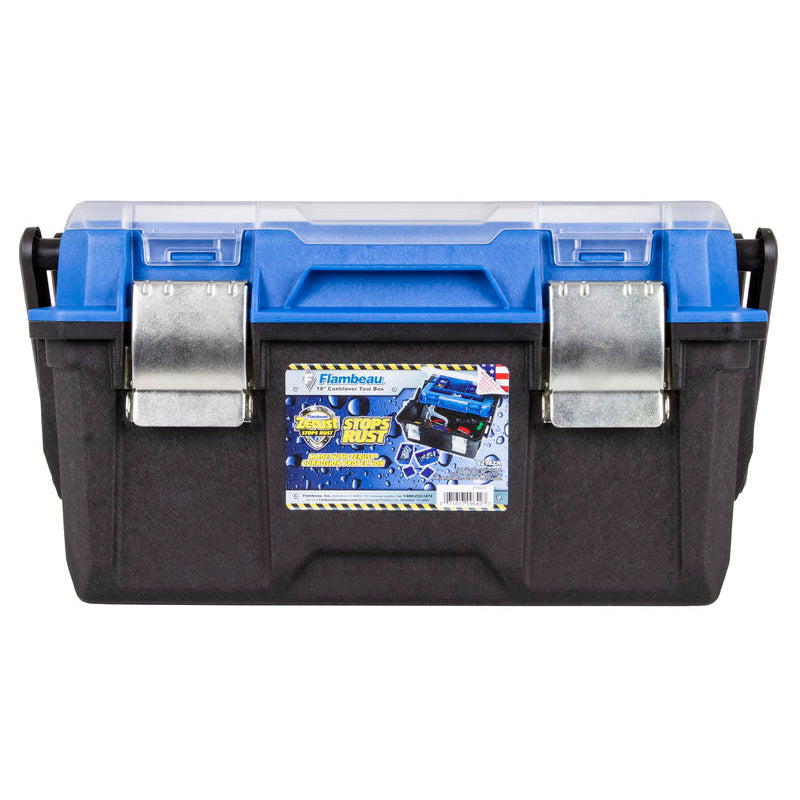 9218ZR Zerust Cantilever Tray Toolbox - front view with handle down