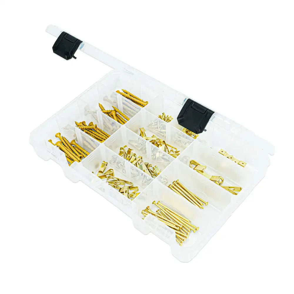 Tuff Tainer® Series 6744TE (T4004) Translucent 5 Compartment Box with Dividers