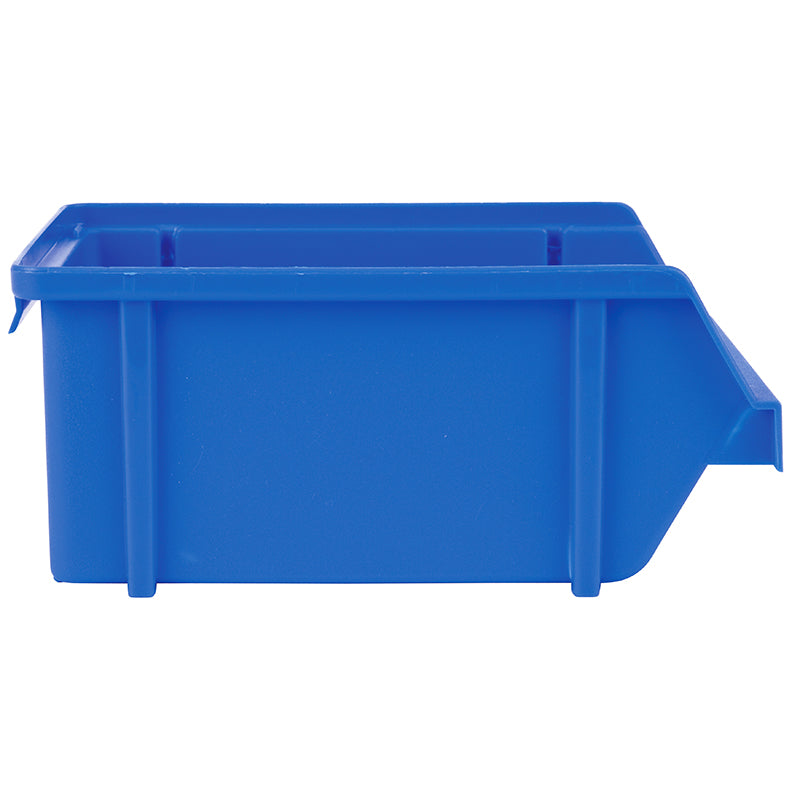 6795BB (120B) Blue Storage Bin - Side View