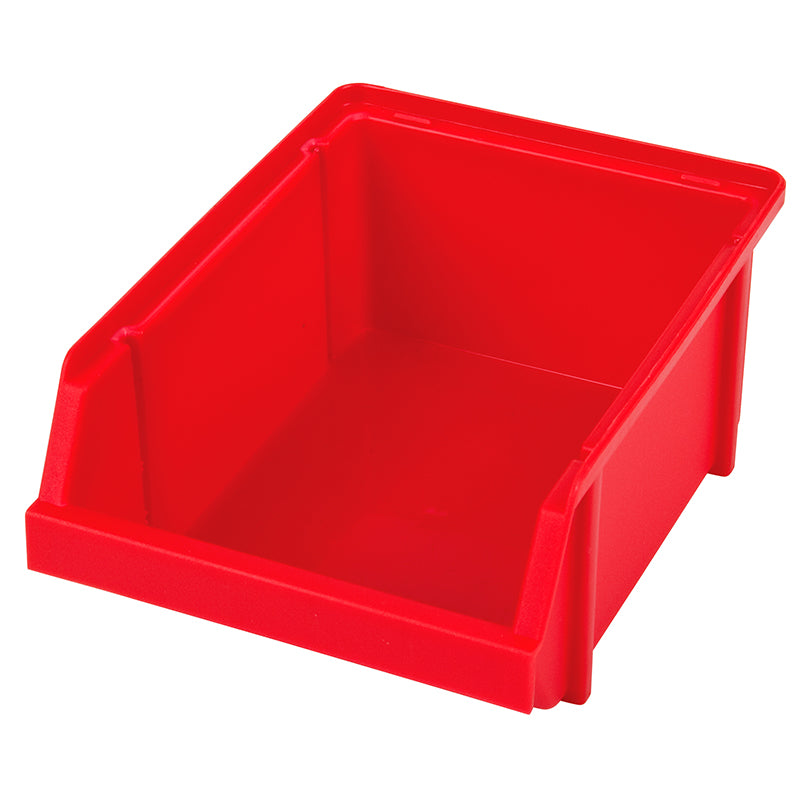 6795RB (120R) Red Storage Bin - Angled Front View