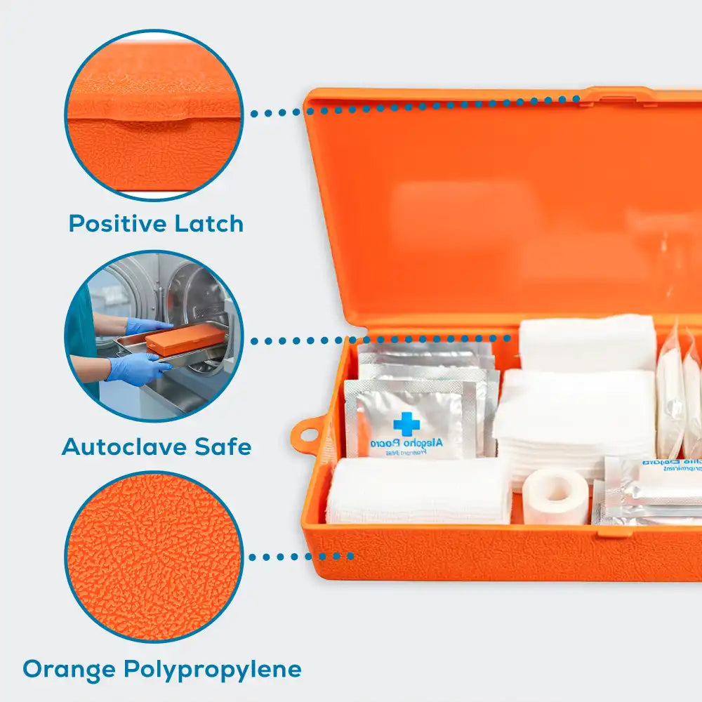 V-Series 6142VB (V301) Opaque Orange 1 Compartment Box