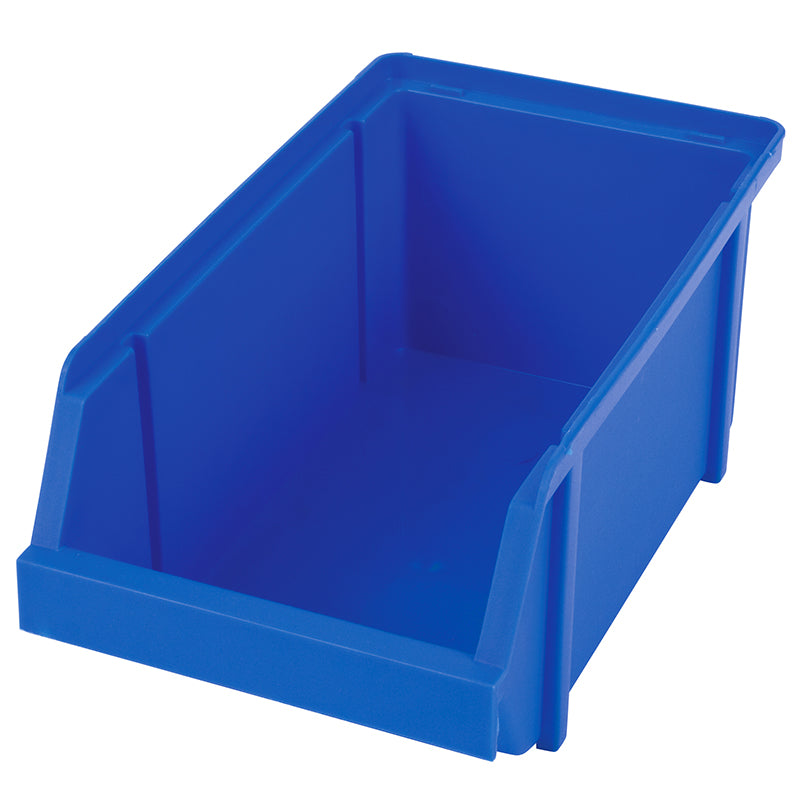 6796BB (240B) Blue Storage Bin - Angled Front View