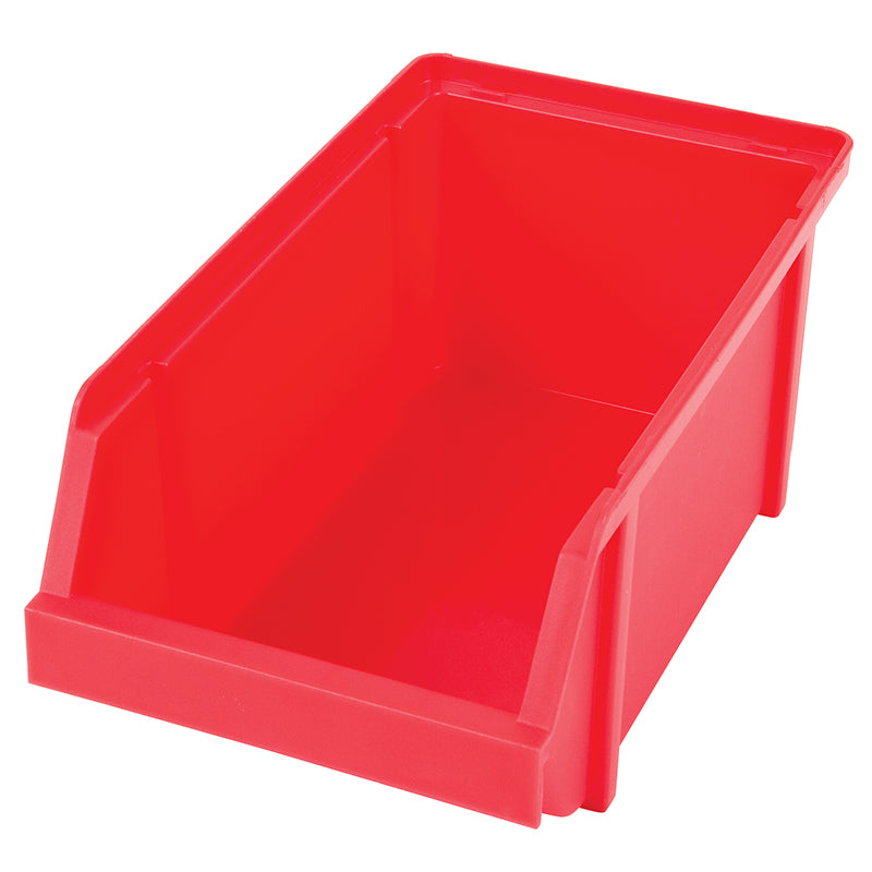 6796RB (240R) Red Storage Bin - Angled Front View