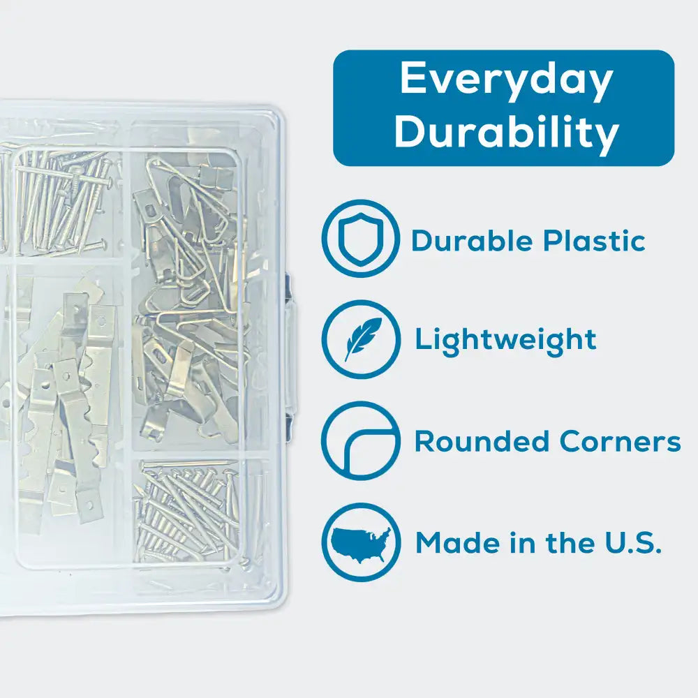 Tuff Tainer® Series 6709TE (T1002) Translucent 4 Compartment Box with Dividers