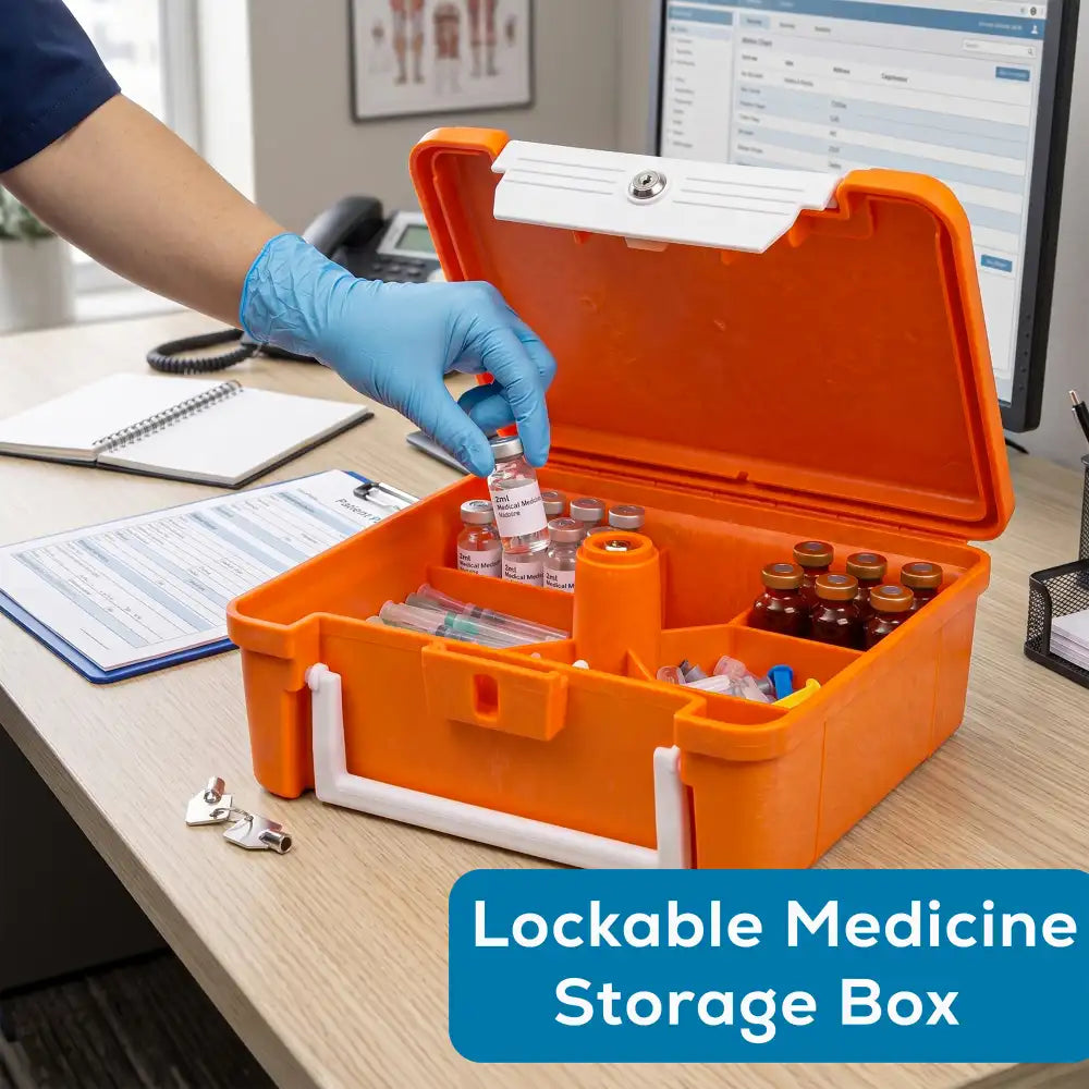 ScriptSafe® 6527MD Secure Divided Core Medical Case w/Lock-Down Feature