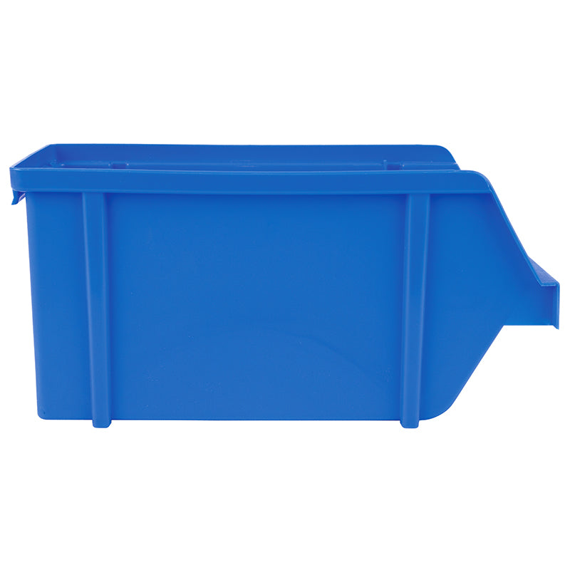 6797BB (480B) Blue Storage Bin - Side View