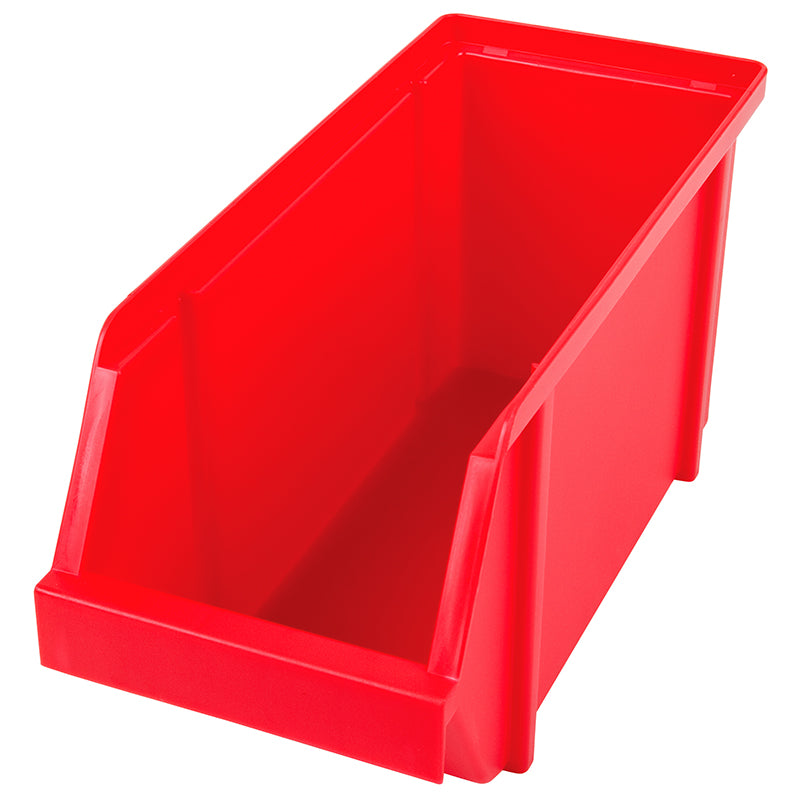 6797RB (480R) Red Storage Bin - Angled Front View