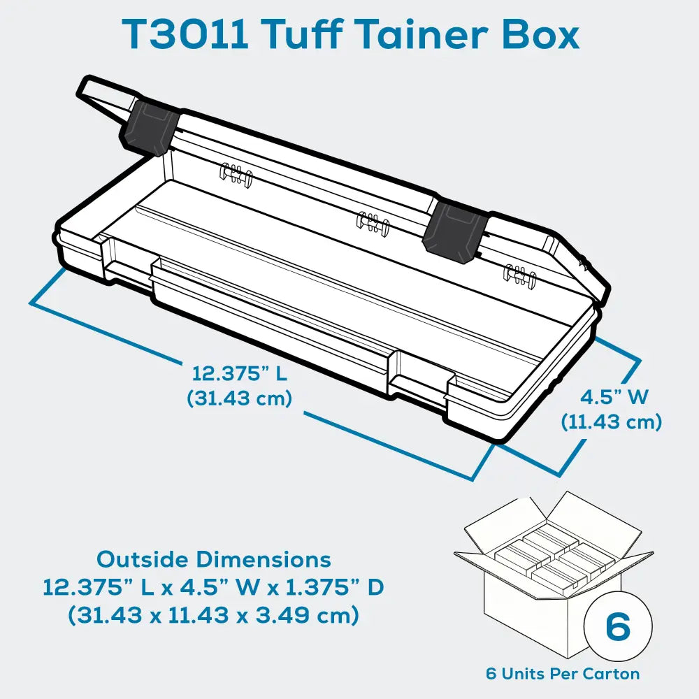 Tuff Tainer® Series 6711TE (T3011) Translucent 1 Compartment Box
