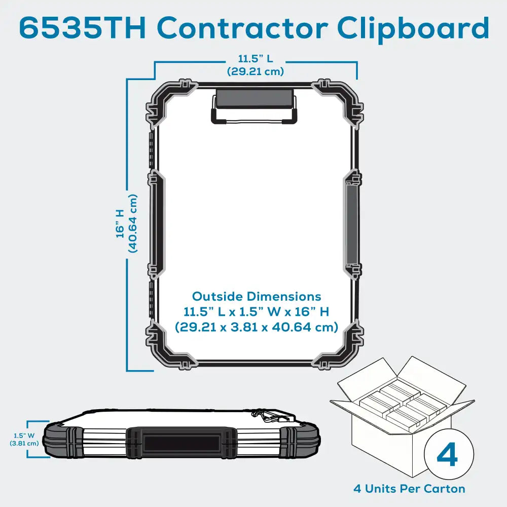 Contractor Clipboard 6535TH Provides a Work Space & Organization