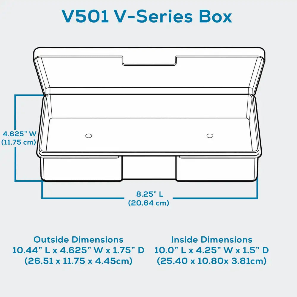 V-Series 6160VB (V501) Opaque Taupe 1 Compartment Box