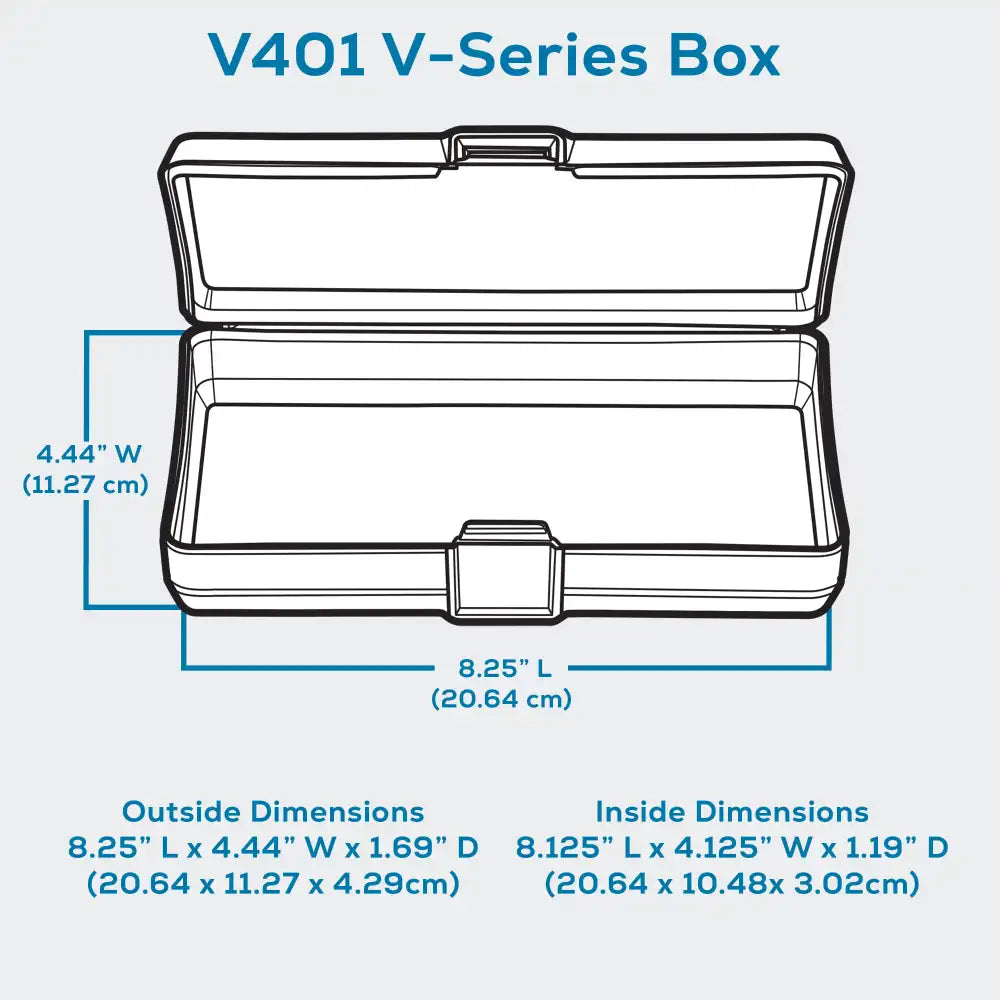 V-Series 6152VB (V401) Opaque Taupe 1 Compartment Box