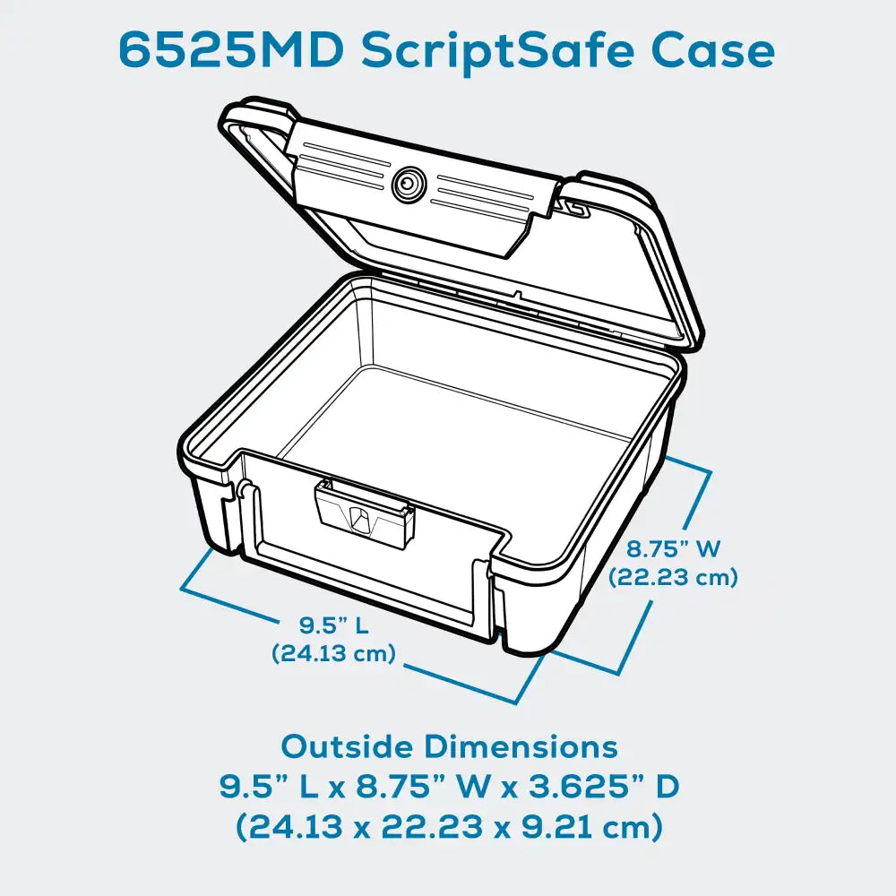 ScriptSafe® 6525MD Secure Open Core Medical Case