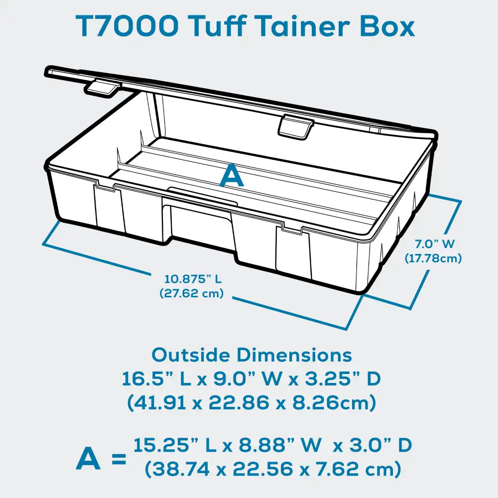 Tuff Tainer® Series 6770TE (T7000) Translucent 1 Compartment Box