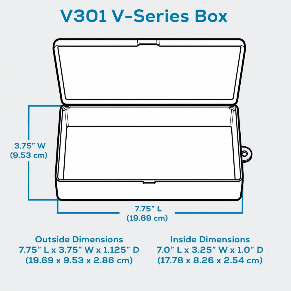 V-Series 6142VB (V301) Opaque Orange 1 Compartment Box