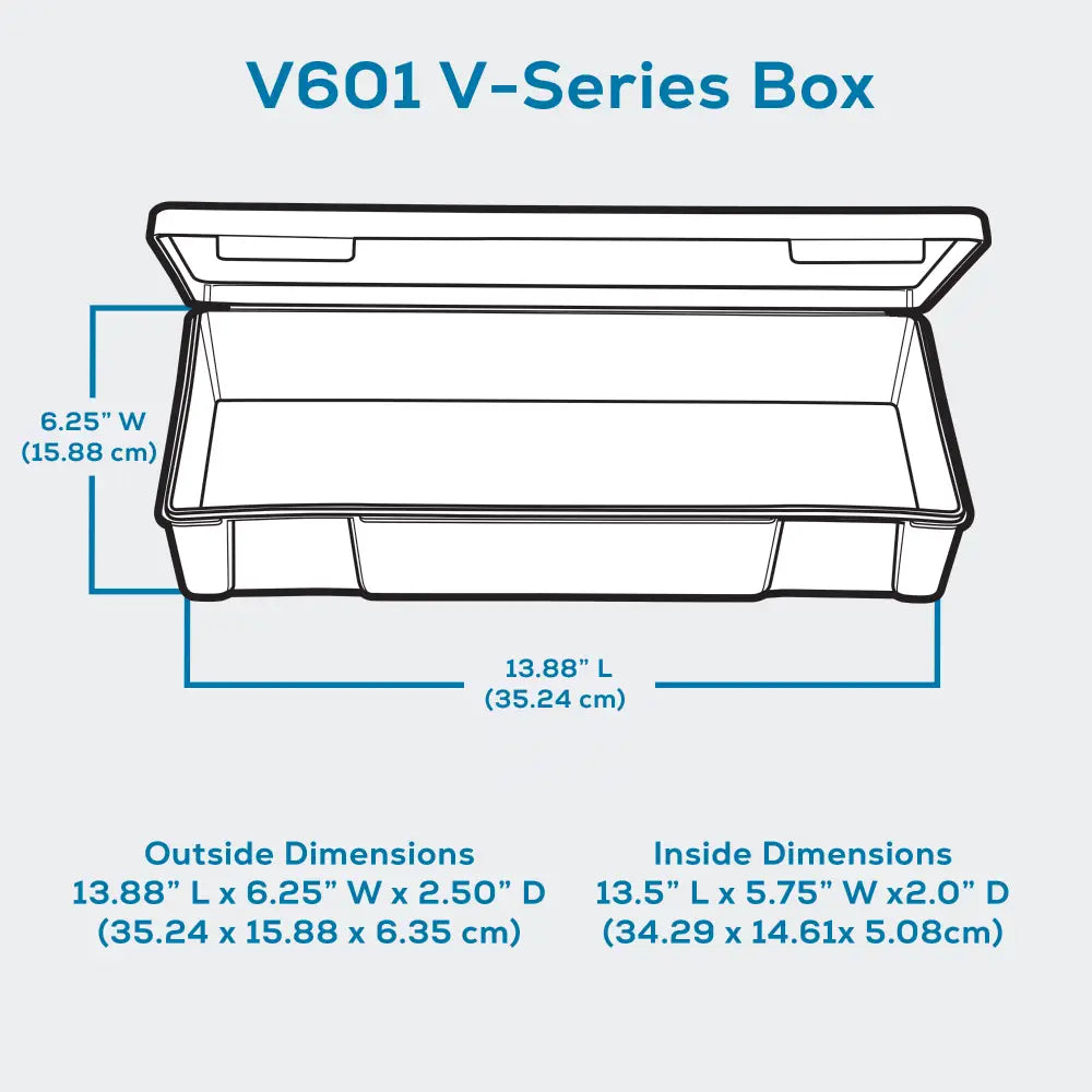 V-Series 6667VB (V601) Opaque Taupe 1 Compartment Box