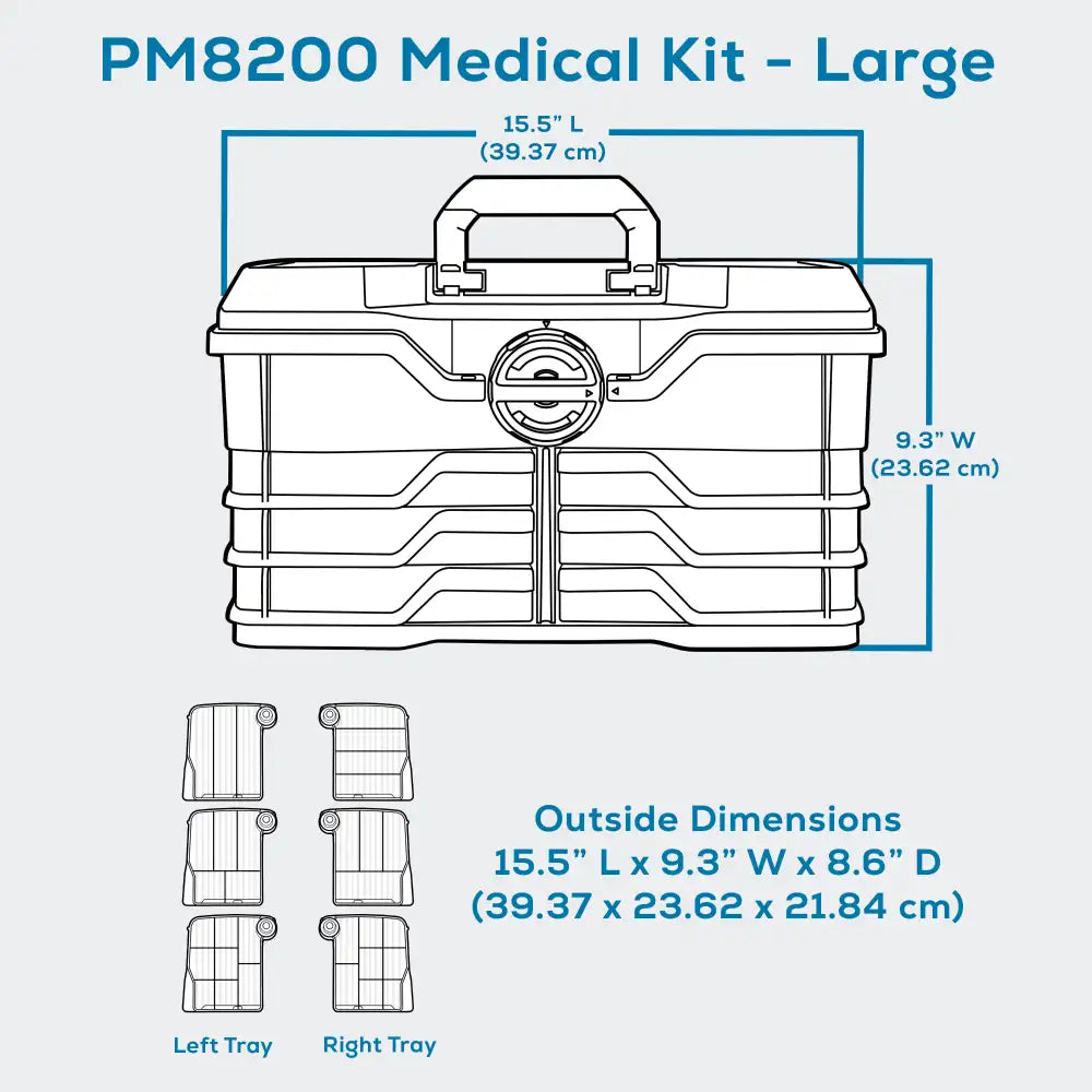 NextMed™ 6799PM (PM8200) 6 Tray First Aid Medical Case