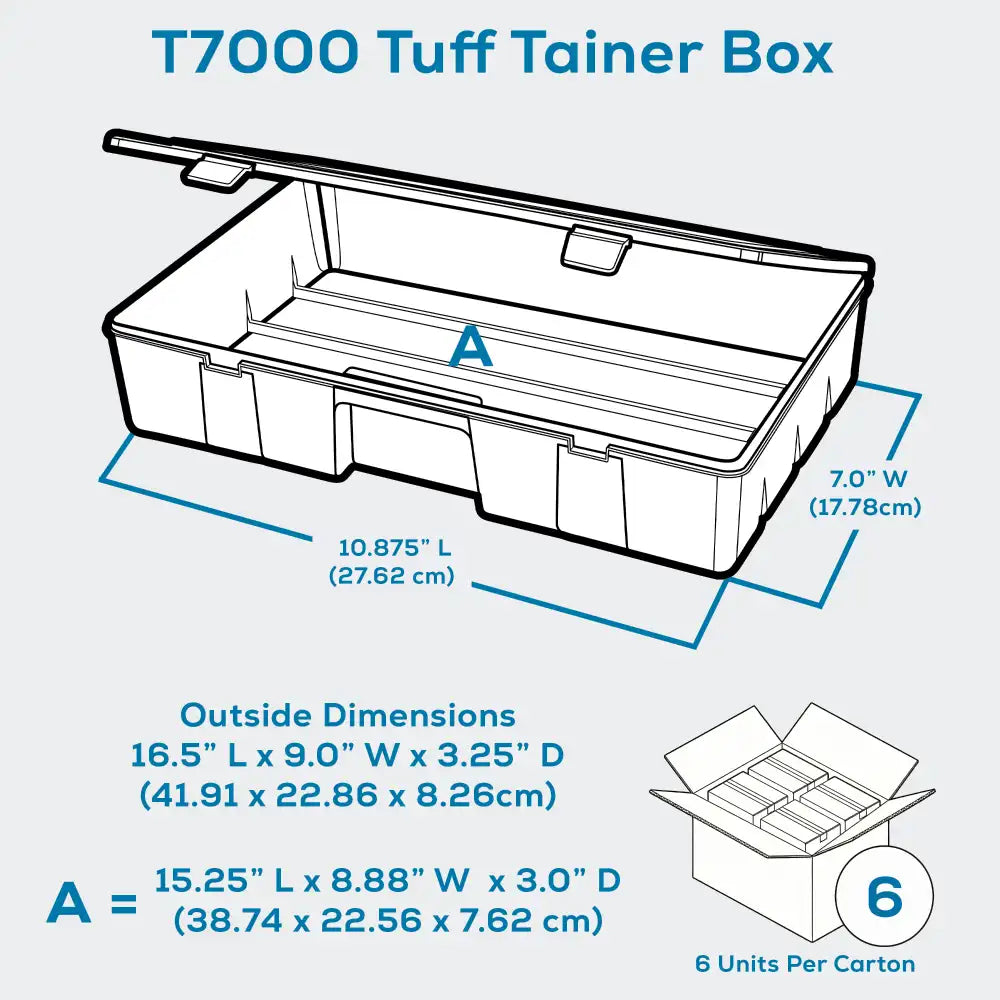 Tuff Tainer® Series 6770TE (T7000) Translucent 1 Compartment Box