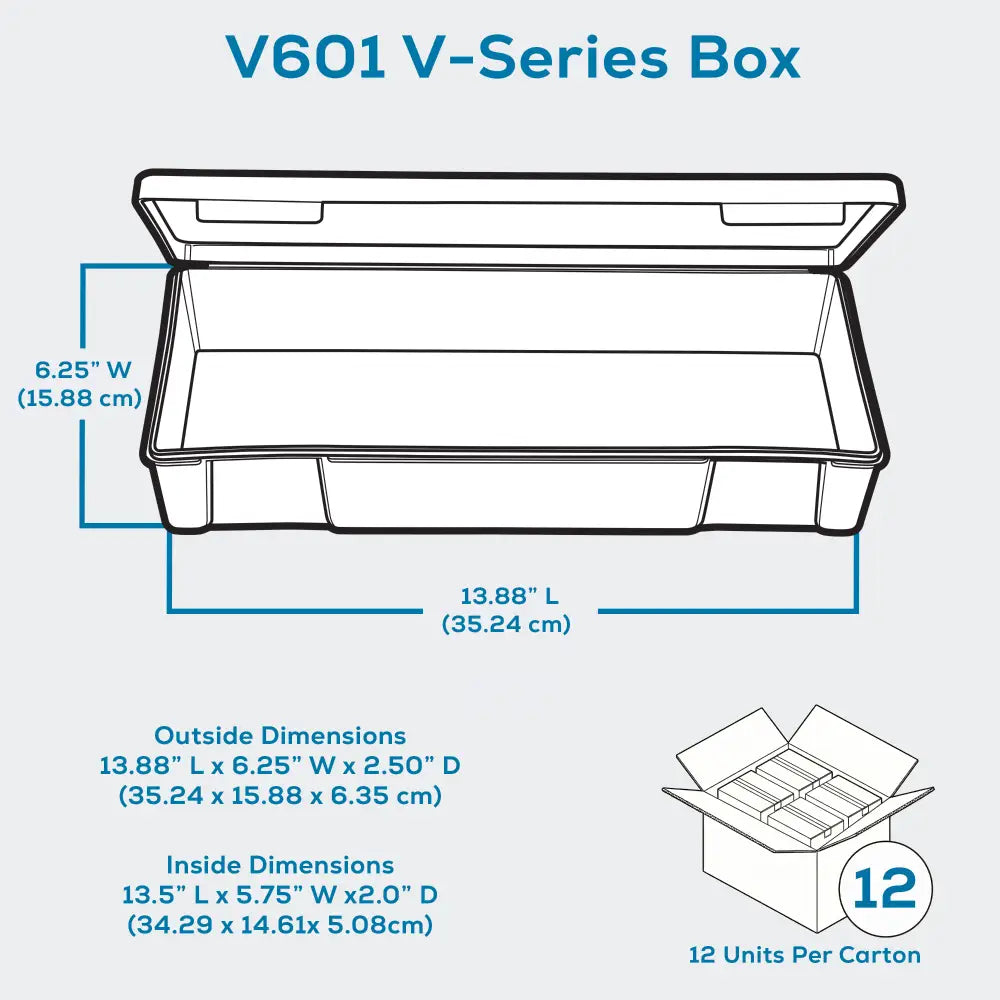 V-Series 6667VB (V601) Opaque Taupe 1 Compartment Box