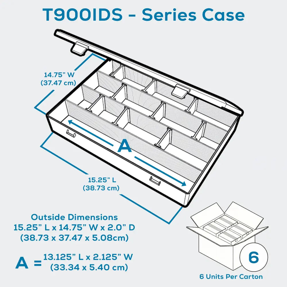 IDS™ Series 6725ID (T900) 4 Compartment Box with 16 IDS Dividers