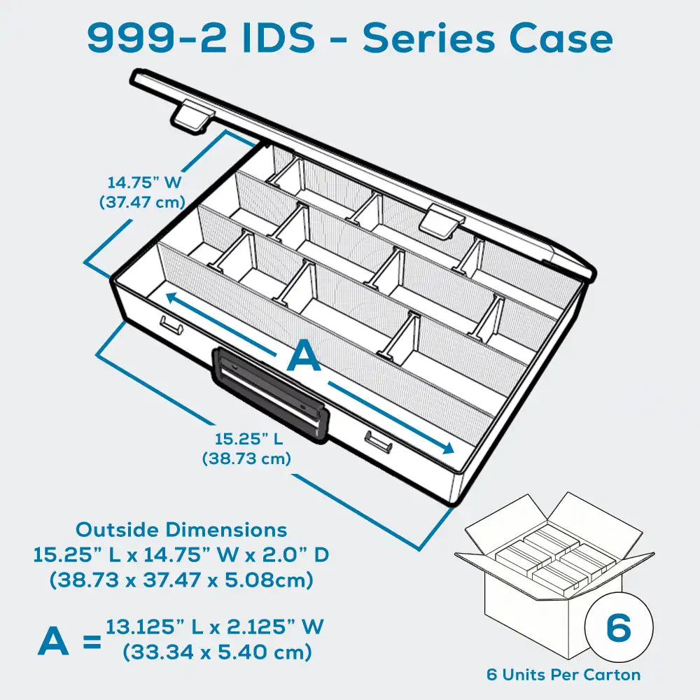 IDS™ Series 6726ID (999-2) 4 Compartment Box with 16 IDS Dividers