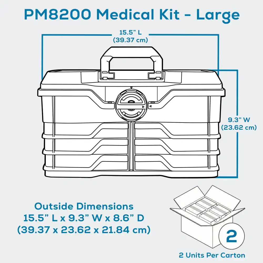 NextMed™ 6799PM (PM8200) 6 Tray First Aid Medical Case
