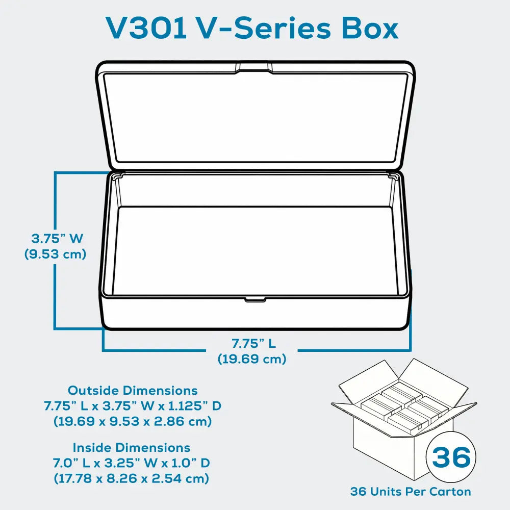 V-Series 6650VC (V301PT) Opaque Taupe 1 Compartment Box