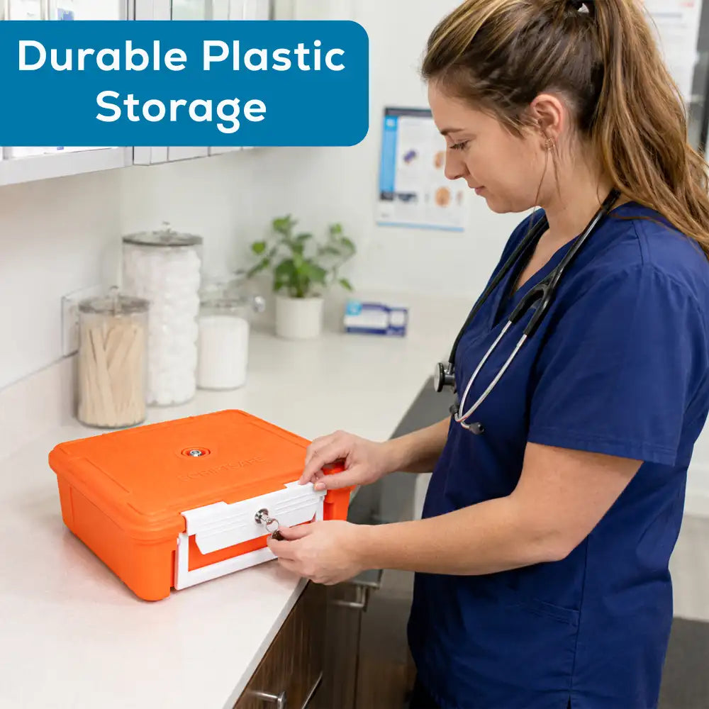 ScriptSafe® 6527MD Secure Divided Core Medical Case w/Lock-Down Feature