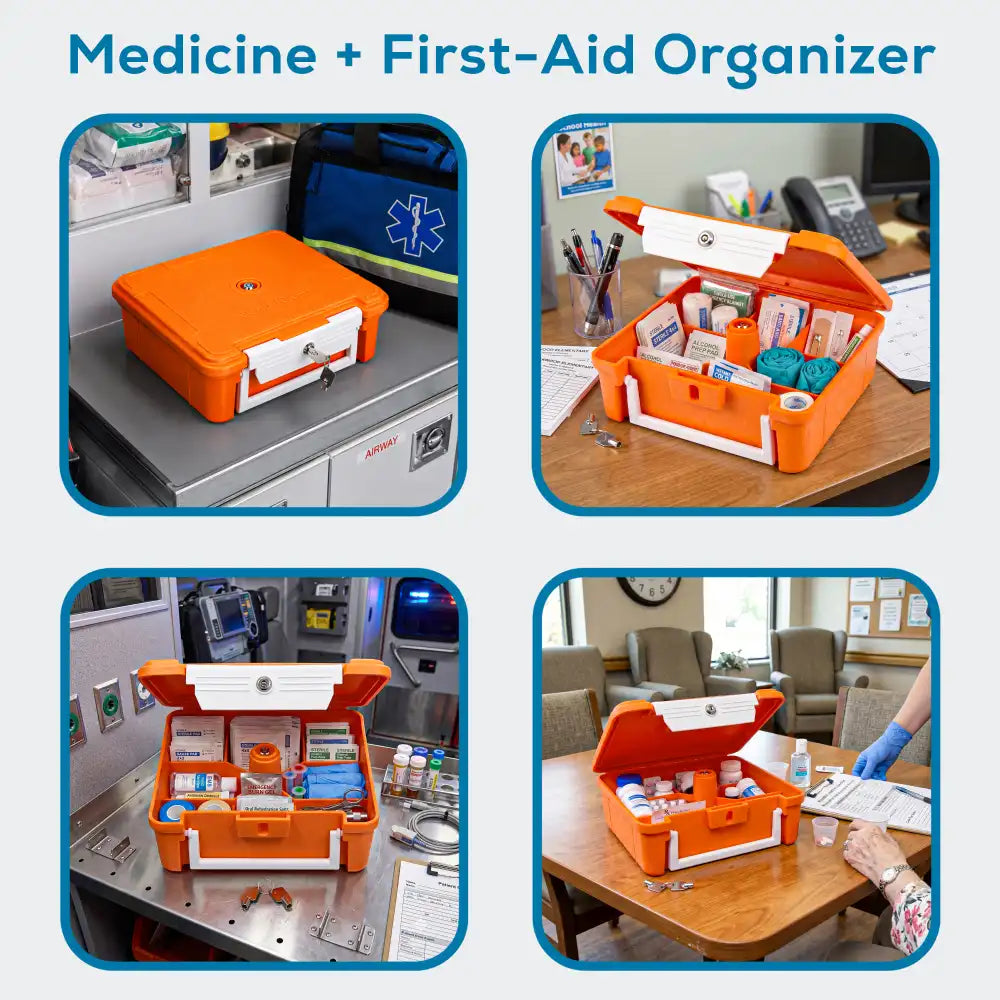 ScriptSafe® 6527MD Secure Divided Core Medical Case w/Lock-Down Feature