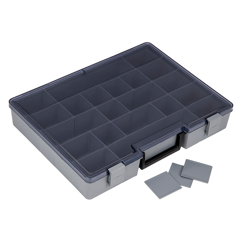 6770PA (724-2) Small Industrial Satchel Compartment Case showing angled closed view from base