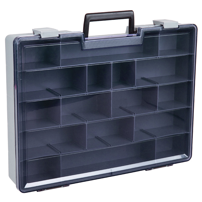 6770PA (724-2) Small Industrial Satchel Compartment Case showing angled closed view