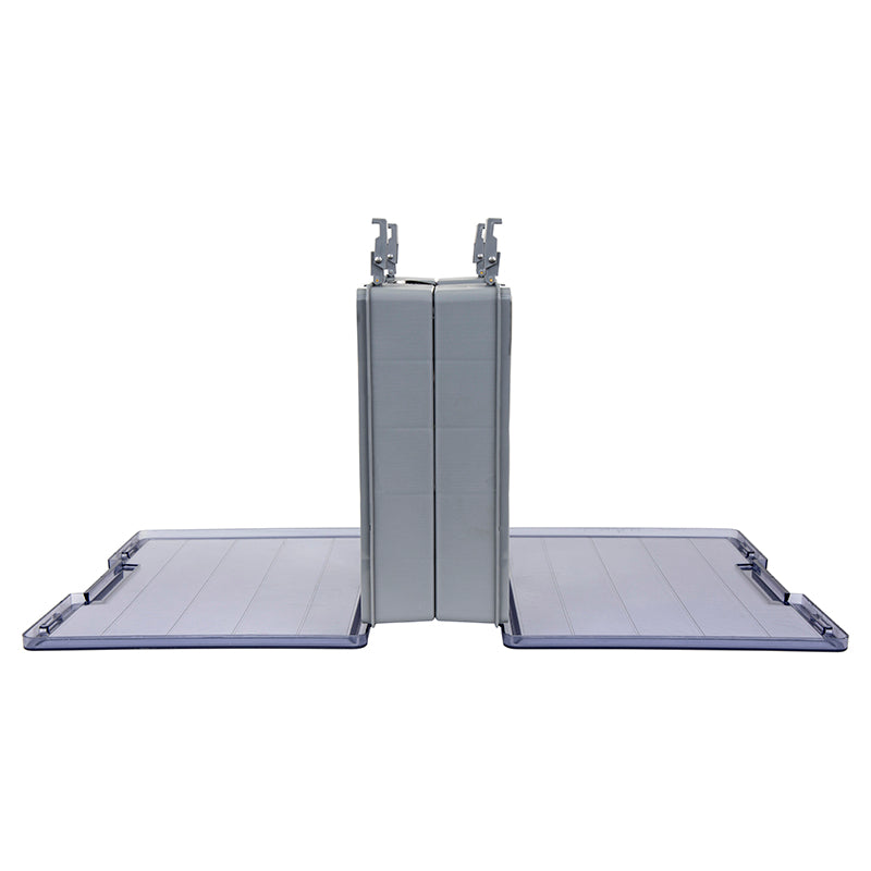 6773AB (725-2) Double-sided Small Industrial Satchel Compartment Case shown with both lids open