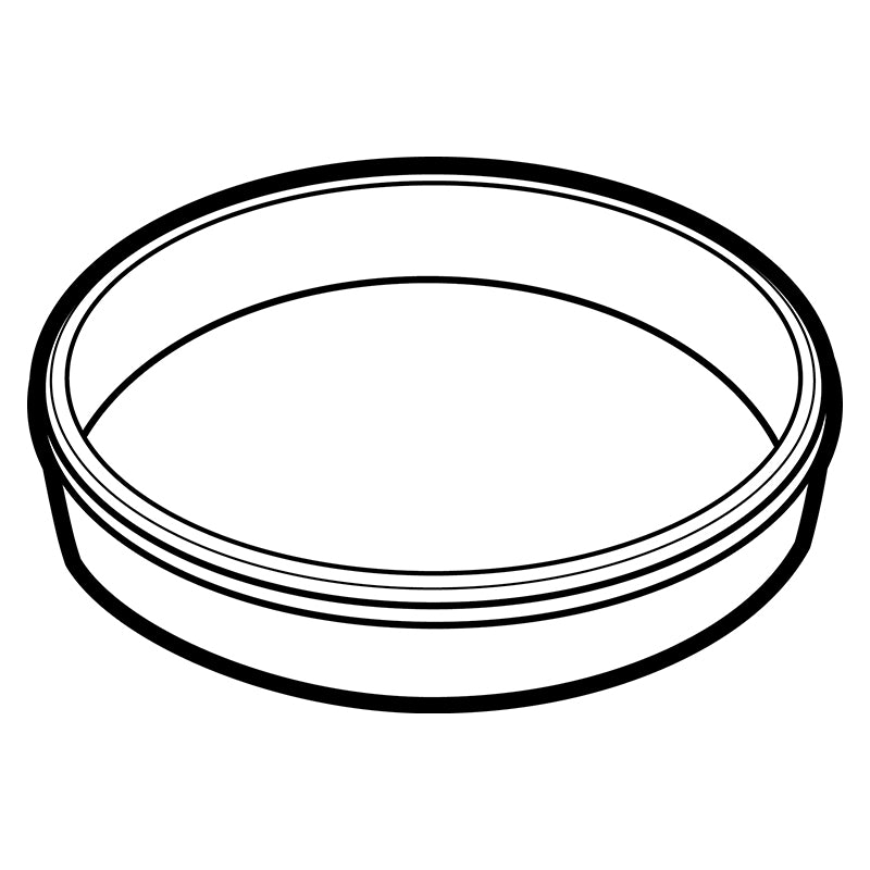 6685CC (A01) A-Series Open Core Round Container with lift off lid - closed view