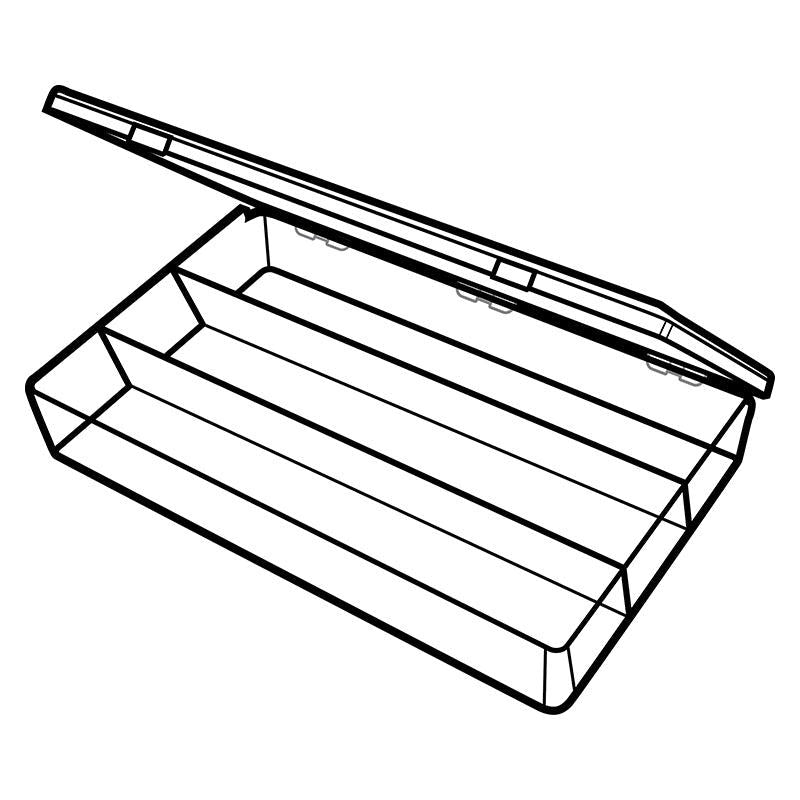 6656CB (A603) A-Series 3 compartment box open view