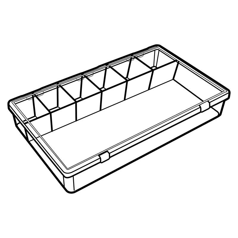 6660CB (A607) A-Series 7 compartment box closed view